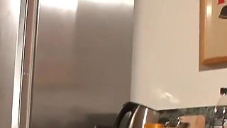 Gina does blowjob while the couple fucks