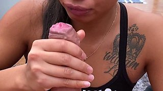 Pregnant amateur asian porn giving POV blowjob