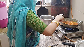 Bhabi was cooking in the kitchen, brother-in-law