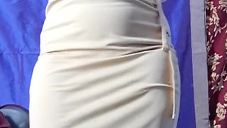 Indian Tamil Village Aunty Fingering with Vegetable