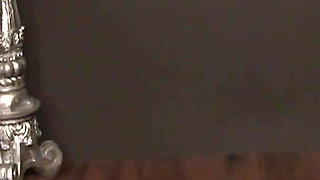 Hot Binky Bangs gets naked and sucks huge cock for cum in mouth