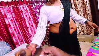 Cheating Sex Beautiful Black Saree Housewife Unfortunately Fucking Husband's Father Telugu Dirty Talks.