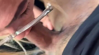 Cheating White Wife Sucks BBC