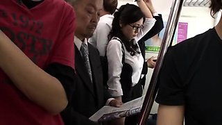 Japanese Cheating Wife Groped In Bus Near Cuckold Hubby