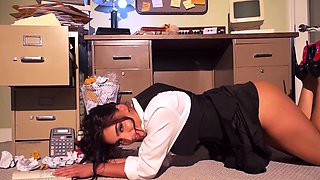 Office striptease with Emjay Rinaudo
