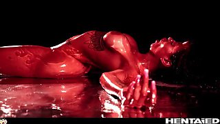 Canela Skin Demon Girl Bondage Cumflation - Creampie & Monster Quad Penetration Hentai