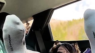 Girls Out West Amateur double toy masturbation