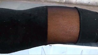 Brunette slut with perfect big boobs is alone