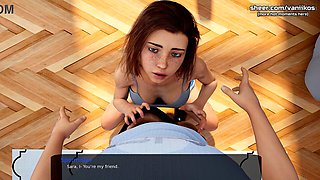 Petite stepsister gives amazing oral pleasure and drinks cum in Milfy City