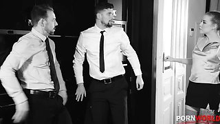 Horny Rich Bitch Eden Ivy DP’d by Her Stud Body Guards GP2294