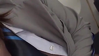 Beautiful Ass Cabin Attendant - S-shape Ass Swinging Cowgirl Position. 2