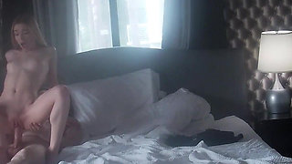 First Casting with 18 Year Old Blonde Bts