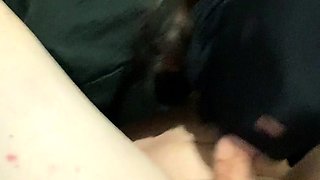 Threesome POV blowjob with facial cumshot