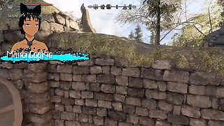 Skyrim B and L mod - Found an interesting woman with huge tits and big ass