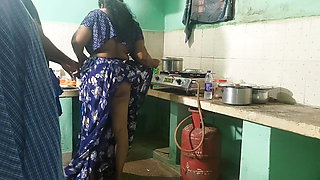 Bhavana aunty was working in the kitchen and invited me for sex and I had sex with him