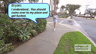 Crimson head teen hooks up with fellow for brutal xxx