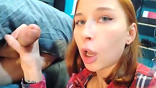 School Surprise for My Stepbro: Blowjob & Cum-in-Mouth