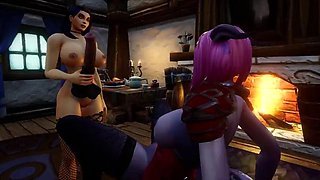 Fingering, Fisting and Extreme Dildo : Warcraft Porn Parody