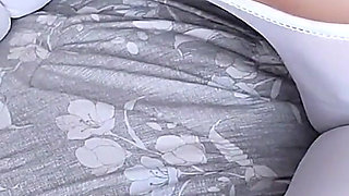 18y.o. College Girl in Pantyhose Cums Fingering Her Asshole While No One Is Home