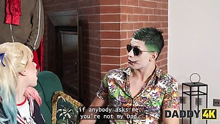 Daddy4k featuring Ian Scott and Elena Vedem's hot blonde smut