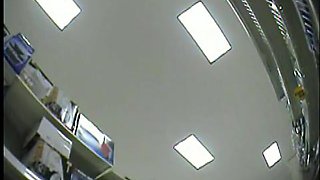 Amateur hidden camera upskirt of women shopping at the store