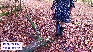 Flashing and Pissing in the Forest - Shannon Heels