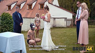 Shy Bride With Natural Tits Is Fucked Roughly In Front Of Everyone In Public 17 Min