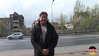 Kinky Brunette Facialed After Outdoor Fuck