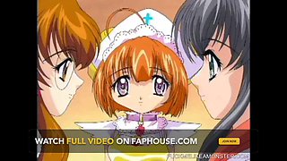 Hentai teens love to serve master in this anime video