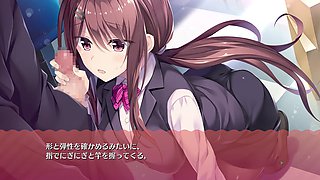 Busty anime babe gets wild with a handjob and internal release