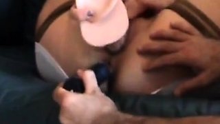 Italian Amateur Plays with Dildo