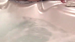 Fingering in the Hot Tub Ends with Pool Sex