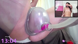 Solo female masturbation, pumping, webcam girls