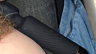 Whore Toying Her Fat Hairy Cunt In A Parking Lot