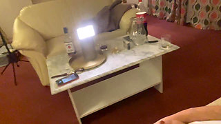 Making Selfie Masturbate Video When He Prepare Stuff for Shooting