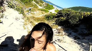 Busty Czech amateur fucks outdoor in public