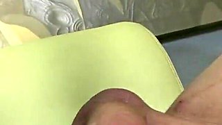 Horny stud bangs brunette teen from behind