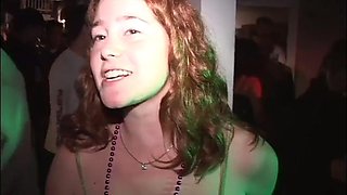 Partying college teen sluts sucking dick