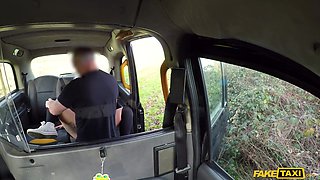 Festive Taxi Hump With Buxom Blond Babe