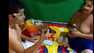 Hot Latina! Sex and Party with My Stepsister After College