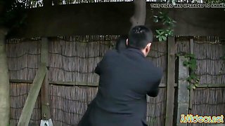 Japanese Mature Outdoor Fun With A Cock