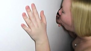 Amateur Blonde Sucking Dick And Facial Through A Glory Hole