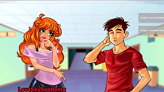 College Days - Part 21 - Sexy Ebony Babe and Horny Girls by Loveskysanhentai
