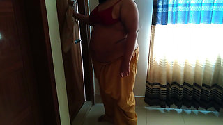 Tamil Big Tits and Big Ass Desi Saree Aunty Gets Rough Fucked by Stranger Two Days in a Row - Indian Anal Sex & Huge Cumshot