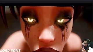 Bald Ass Pussy Ashe Gets Anal Fucked, Thicc Fat Ass Vyse Is Fucked From Behind, Mascara Tracer Sucks Cock