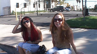 2 Women Have a Great Time Together and She Stuffs Her Hole Full with Herself!