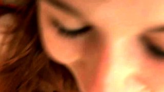 Perfect ass brunette sucing and banging POV