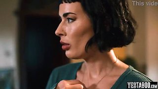 Petite MILF takes huge BBC from hubby and his boss in wild threesome