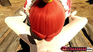 Sexy Elf In Village Find My Moster Cock And Suck It For Laying Behind Sex 3D Animation