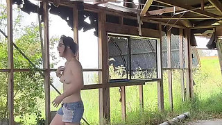 Korean teen naked in public